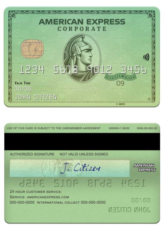 USA California Varo bank amex green card